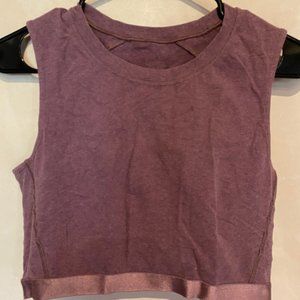 Purple lululemon Crop Top